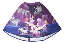 Stitch Shoppe By Loungefly Disney Purple Peter Pan Mermaid Lagoon Skirt Size S