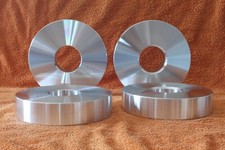 4  spessori in Alluminio piastre dischi forati 6061 T6 38mm per distanziali auto