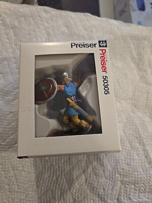 Elastolin by Preiser Viking Warrior w Sword 50305 Plastic Figure- 70mm NEW