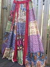 Vintage RARE MACY's 70's Gauze Patchwork Skirt