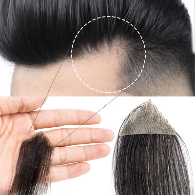 Skin Men Frontal Hairline for Bald Spot Toupee Human Hair Patch Toupee Hairline