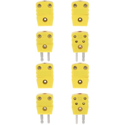 Mobestech Typ K Thermoelement-Stecker 8-teilig - Thermoelement Verbinder Für Industrie Und Handwerk