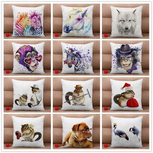 Linen Cotton Fashion Throw Cushion Cover 17" Square Pillow Cases