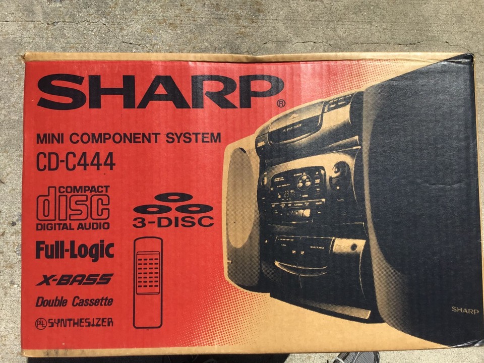 Sharp 3 CD Mini Component System CD-C444 (new/sealed) | eBay