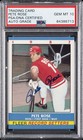 PETE ROSE AUTOGRAPHED SIGNED TRADING CARD AUTO GRADE PSA DNA AUTO 10