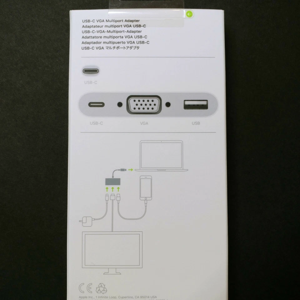 Apple USB-C to VGA Multiport Adapter for Macbook Air iPad iMac A1620 MJ1L2AM/A  - Image 3 of 3