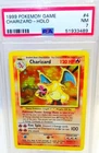 ✨EXCELLENT✨PSA Charizard 4/102 - 1999 Pokemon Base Set Card Holo Rare Mint