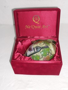 neqwa art hand painted glass orchard cardinals ornamen neqwa art hand painted glass orchard cardinals ornamen