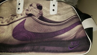Vintage NIKE Cortez Print Heritage Duffle Gym Sports Bag Overnight