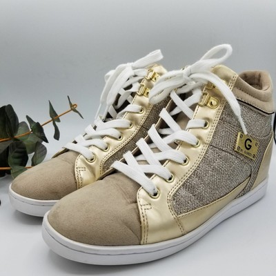 gold wedge sneaker