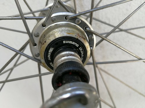 MAVIC GL 330 TUBULAR WHEELS WITH SHIMANO DURA ACE HBS NOS 32 HOLES RUOTE NUOVE - Picture 4 of 12