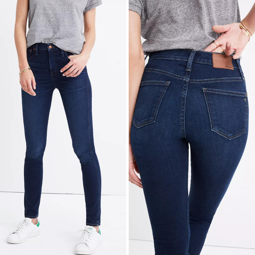 Madewell Petite 10in High-Rise Skinny Jeans Hayes Wash Size 24P