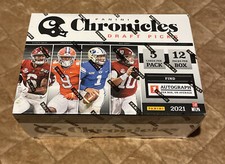 2021 Panini Chronicles Football Draft Picks Mega Box 1 AUTO Per Box NFL Sealed