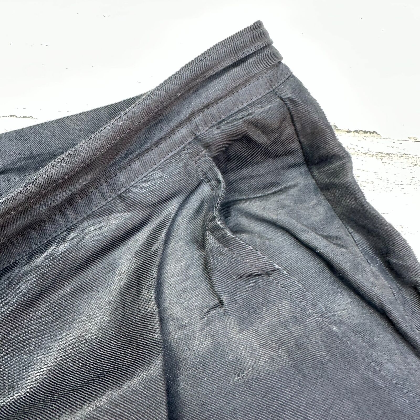 Paul Fredrick Mens Casual Dress Pants Black Linen… - image 2