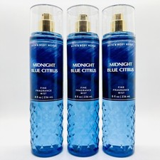 NEW 3-PACK BATH  BODY WORKS MIDNIGHT BLUE CITRUS FINE FRAGRANCE MIST SPRAY 8oz