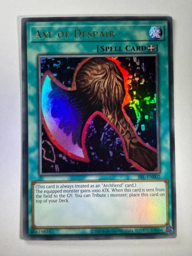 Axe of Despair SRL-EN002 Ultra Rare UNL Edition YuGiOh Card