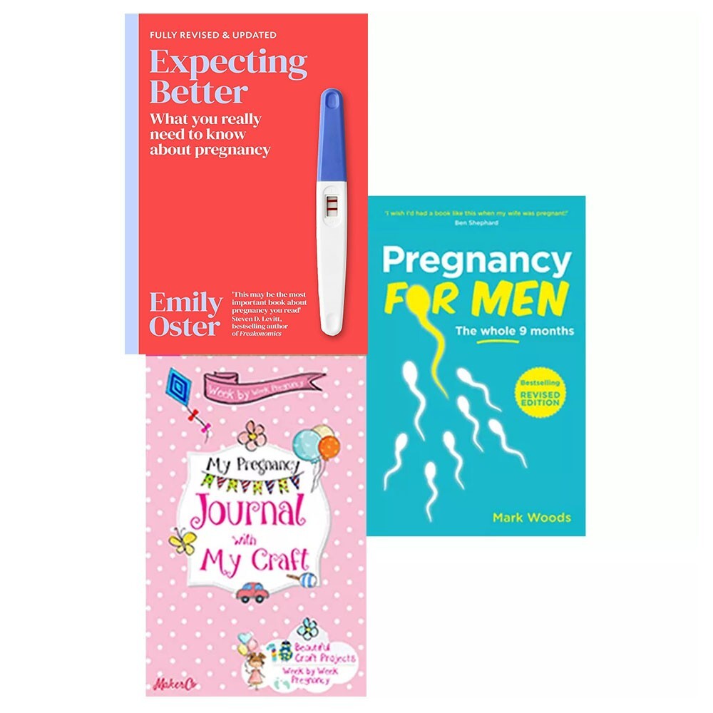 Pregnancy For Men,Expecting Better,Week by Week Pregnancy 3 Books Collection Set