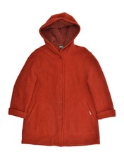 Geiger Womens Hooded Overcoat Eu 44 Xl Red New Wool Au94