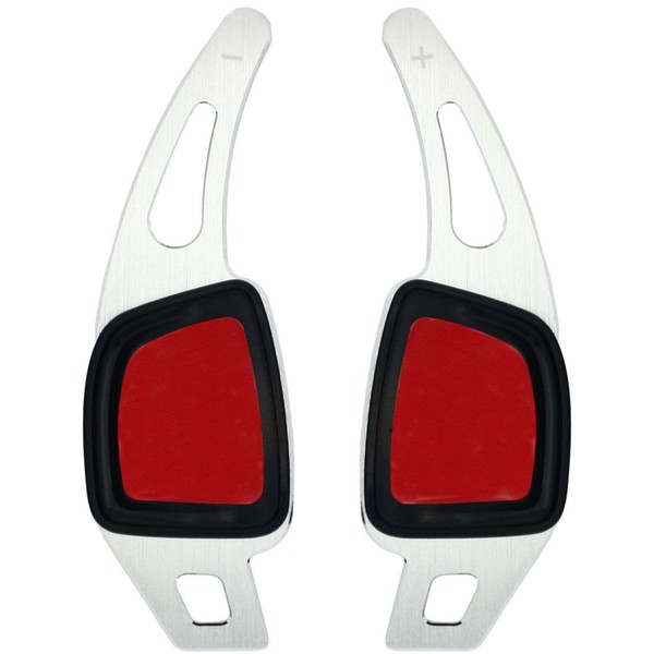 Schaltwippen Shift Paddles Passt Zu Audi A1 (Gb) A3 S3 (8Y) Airbag Rund, Silber-image