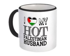 Gift Mug : I Love My Hot Palestinian Husband Palestine Flag Country Valentines