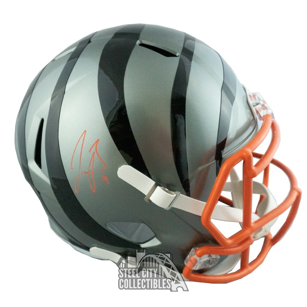Joe Burrow Autographed Signed Cincinnati Bengals Flash Full Size Replica Helmet - BAS 