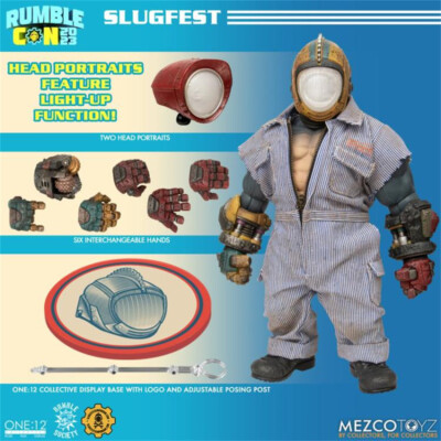 Mezco Toys Rumble Con2023 Slugfest 1/12th Collectible Action Figure New In Stock