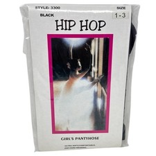 Hip Hop Girls Pantyhose Black Size 1-3 Style 3300 Durable  Comfortable