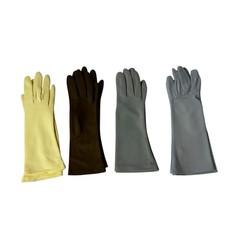 Vintage Fownes Nylon Gloves   4  Pair Women  s Dress Gloves Set Size 6-7