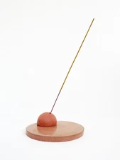 NEW CONCRETE/Cement Round Minimalist Industrial Incense Holder/Stand Catch Dish