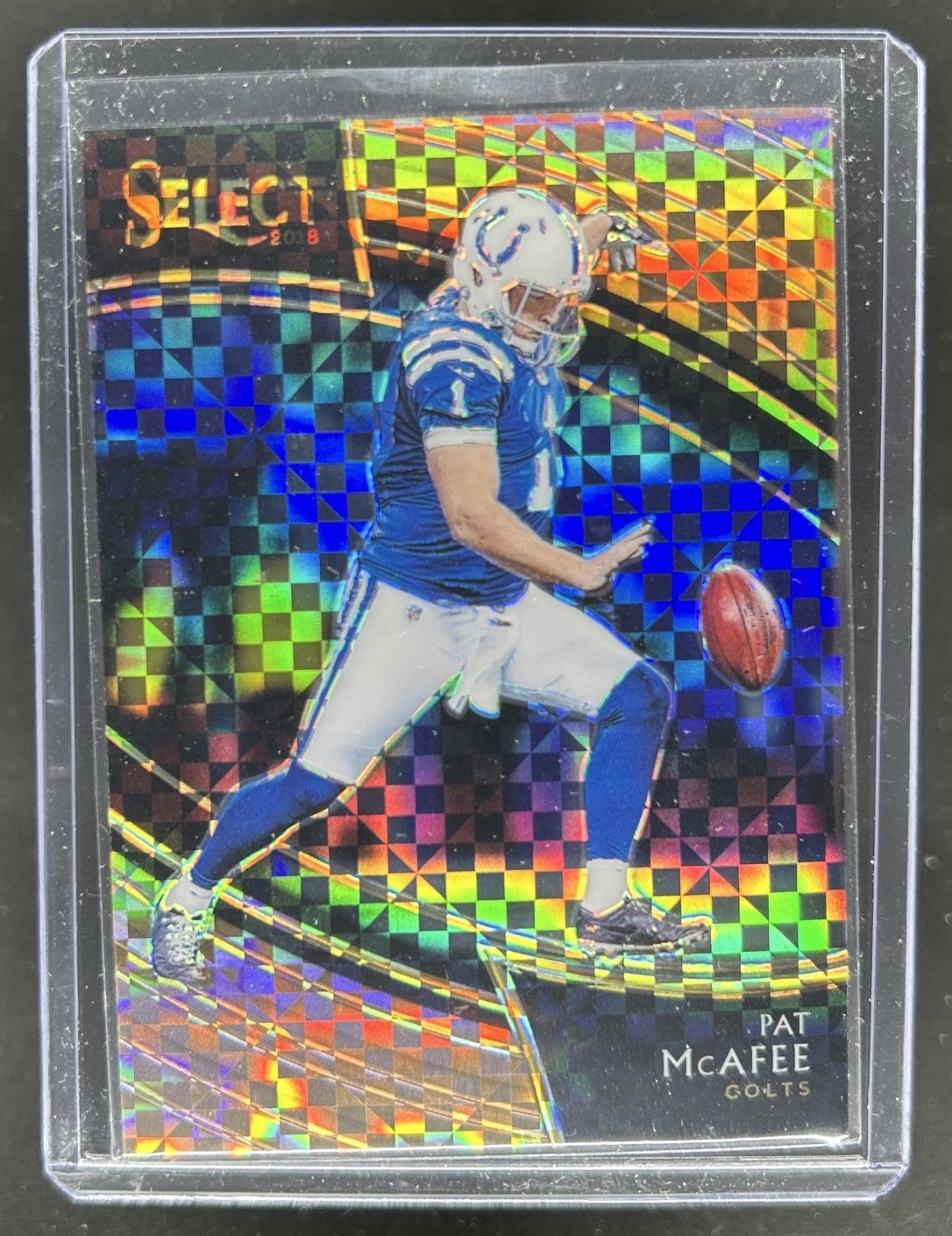 2018 Panini Select Pat McAfee Copper Prizm Field Level #/75 Colts