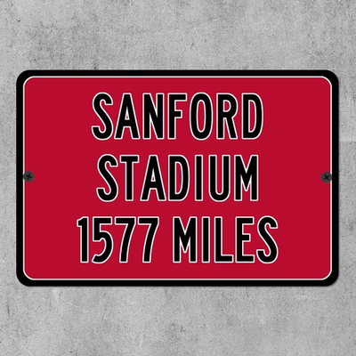 #ad Sanford Stadium Custom Distance Mileage Sign Georgia Bulldogs Football Fan Gift $14.99