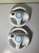 2X Official OEM Nintendo Wii Mario Kart Steering Wheel Controller White RVL-024