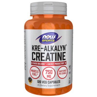 Kre Alkalyn Creatine 120 Veg Caps 750 Mg by Now Foods