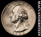 1950-D Silver Washington Quarter - Choice Gem Brilliant Unc++++ Lustrous  #M9164