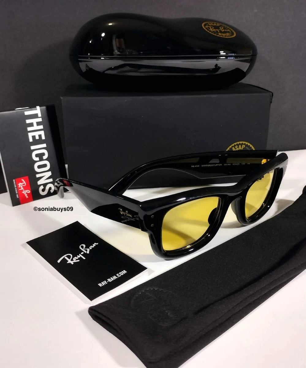 Ray-Banレイバン サングラス ウェイファーラー べっ甲黄色バイカラー✧希少 Ray-Ban Yellow Square Sunglasses for Men for sale | eBay