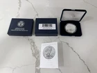 2019-S 19XE Enhanced Reverse Proof Silver Eagle with Blue Boxes & Numbered COA