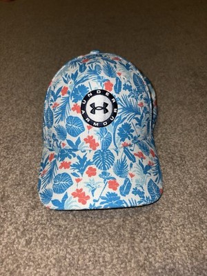 Under Armour Jordan Spieth Tour Floral Hawaiian Blue Golf Snapback Hat OSFM NEW