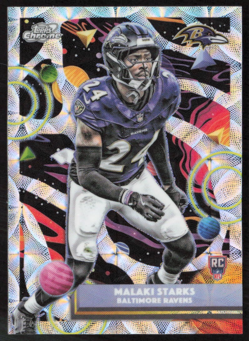2025 Topps Chrome Cosmic #107 Malaki Starks Nucleus Refractor