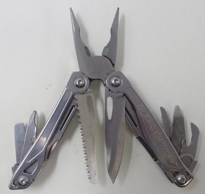 Silver Leatherman Sidekick Pliers Multi-Tool Pocket Knife - TSA Auction