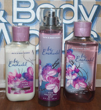NEW Bath  Body Works Lot of 3 Bottles Be Enchanted Body Wash Lotion Mist