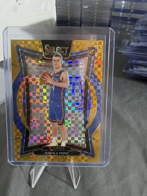 2024-25 Panini Select - Concourse Nikola Topic #89 Gold Prizm /10 (RC)
