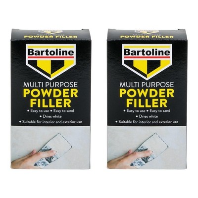 2x Bartoline Mehrzweck Pulver Spachtel Putz Holz Ziegel Stein Reparatur 450g