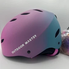 OutdoorMaster Kelvin Ski & Snowboard Helmet Set with Goggles Gradient Purple