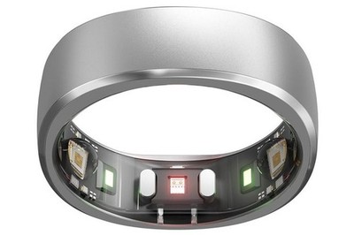 RingConn Gen 1 Smart Health Monitoring Ring - Size 10 - BOR-01 - Moonlit Silver