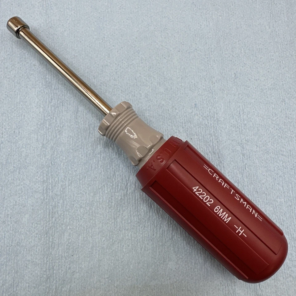 Rare Craftsman Comfort Grip 6mm Nut Driver -H- 42202 NOS - Image 2 of 4