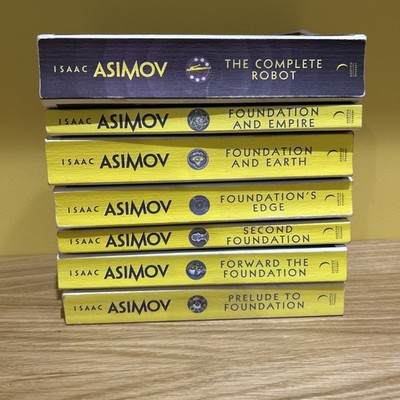7 x Isaac Asimov Sci-Fi Book Bundle Complete Robot Foundation  Empire Paperback