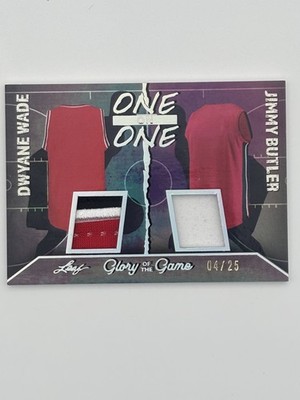 2025 Leaf GOTG - One on One Dwyane Wade, Jimmy Butler #OO-7 Holo 4/25