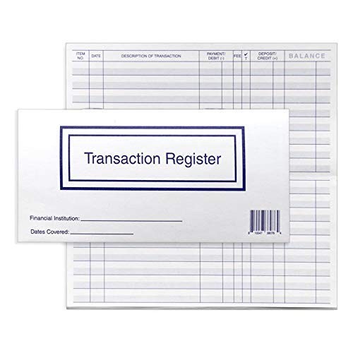 как выглядит Checkbook Registers for Personal Checkbook, Transactions Ledgers, Pack of 10,... фото