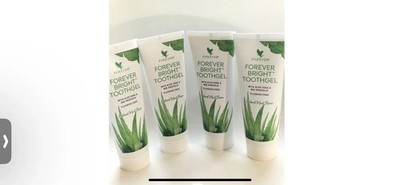 Forever Living Bright Sparkling Aloe Vera Zahngel Zahnpasta (130g) x 4 Tube