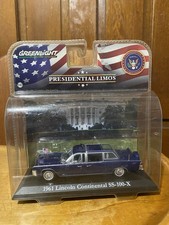 Greenlight 1961 Lincoln Continental SS-100-X 1:43 Blue Diecast John F Kennedy